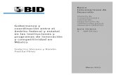 BID (2013) Gobernanza en instituciones y programas de innovación y competitividad en México
