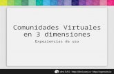 Comunidades Virtuales en 3 Dimensiones