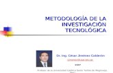 Metodologia De La Investigacion Tecnologica
