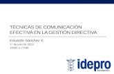 Técnicas de Comunicación Efectiva en la Gestión Directiva