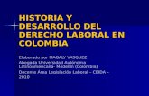 Historia y Desarrollo Derecho Laboral