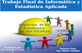 DESERCIÓN DE ESTUDIANTES DE SOCIOLOGIA