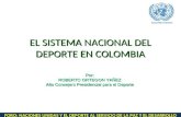 El sistema nacional del deporte en colombia