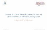 III Unidad - Instrumentos y modalidades de operaciones (bonos)