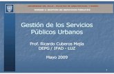 Servicios Públicos Urbanos - Gestión (Unidad 3)
