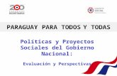 Politicas y proyectos sociales del gobierno nacional   evaluación y perspectiva