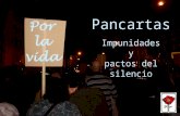 Pancartas - Pactos del silencio - Roger Rodríguez