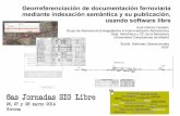 Georreferenciación de documentación ferroviaria mediante indexación semántica y su publicación, usando software libre