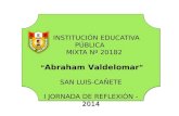 I Jornada de Reflexión Pedagógica - 2014
