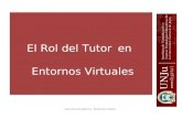 El rol del tutor virtual