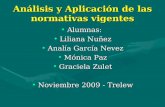 AnáLisis Y AplicacióN De Las Normativas Vigentes