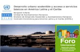 Desarrollo urbano sostenible y acceso a servicios básicos en América Latina y el Caribe
