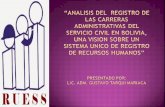 ANALISIS DEL SERVICIO CIVIL EN BOLIVIA