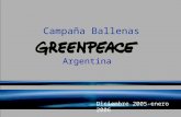 Greenpeace: Campaña Online Ballenas