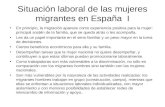 Inmigración, cine y mujer situación laboral de las mujeres migrantes en españa.presentación