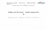 Politicas sociales en trabajo social