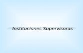 Instituciones Supervisoras