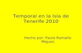 Temporal En La Isla De Tenerife 2010