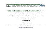 Sintesis Informativa 160211