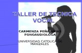 Taller de técnica vocal