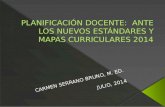 Planificacion con estandares y mapas curriculares espanol