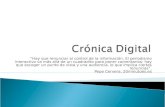 Cr³nica digital