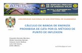 CÁLCULO DE BANDA DE ENERGÍA PROHIBIDA DE CdTe POR EL MÉTODO DE PUNTO DE INFLEXION.
