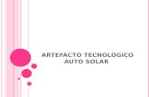 Artefacto tecnologico auto solar