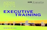 Executive Training - Agenda 2014