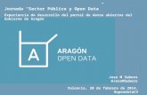 Jornada Sector Público y Open Data de Gobernatia (Valencia), Jose M Subero