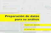 Curso de Verano "Datos y Gobierno Abierto" David Cabo