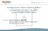 Curso de Verano "Datos y Gobierno Abierto" Jose M Subero