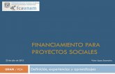 Financiamiento para proyectos sociales en México