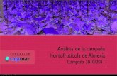 Presentación informe Campaña Hortofrutícola de Almería 2010/2011