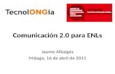 Comunicación 2.0 para ENLs. 5 ideas clave