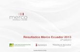Presentación Resultados Merco Ecuador 2013 (2ª edición)