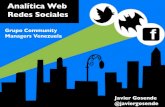 Analitica web Redes Sociales Grupo Community Managers Venezuela