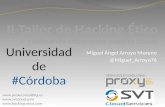 II Taller Hacking Ético - Hackeando éticamente tu router - Universidad Córdoba