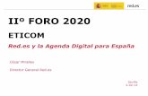 Foro 2020 ETICOM: Presentaciones