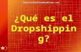 ¿Qué es el dropshipping