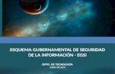 Implementación del EGSI en el Instituto Espacial
