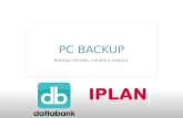 Capacitación Lanzamiento comercial - PC Backup IPLAN