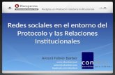 Redes sociales en el entorno del Protocolo y la Relaciones Institucionales