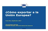 ¿Cómo exportar a la Unión Europea?