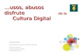 Usos, abusos y disfrute de la cultura digital