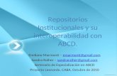 Repositorios Institucionales, SWORD, DSpace y ABCD