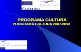 Programa cultura 2007 2013
