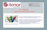 Presentacion diapositivas E-tenor: Curso de formación en ambientes virtuales