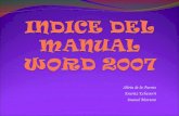 Indice Del Manual Word 2007
