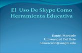 El  uso de skype como herramienta educativa